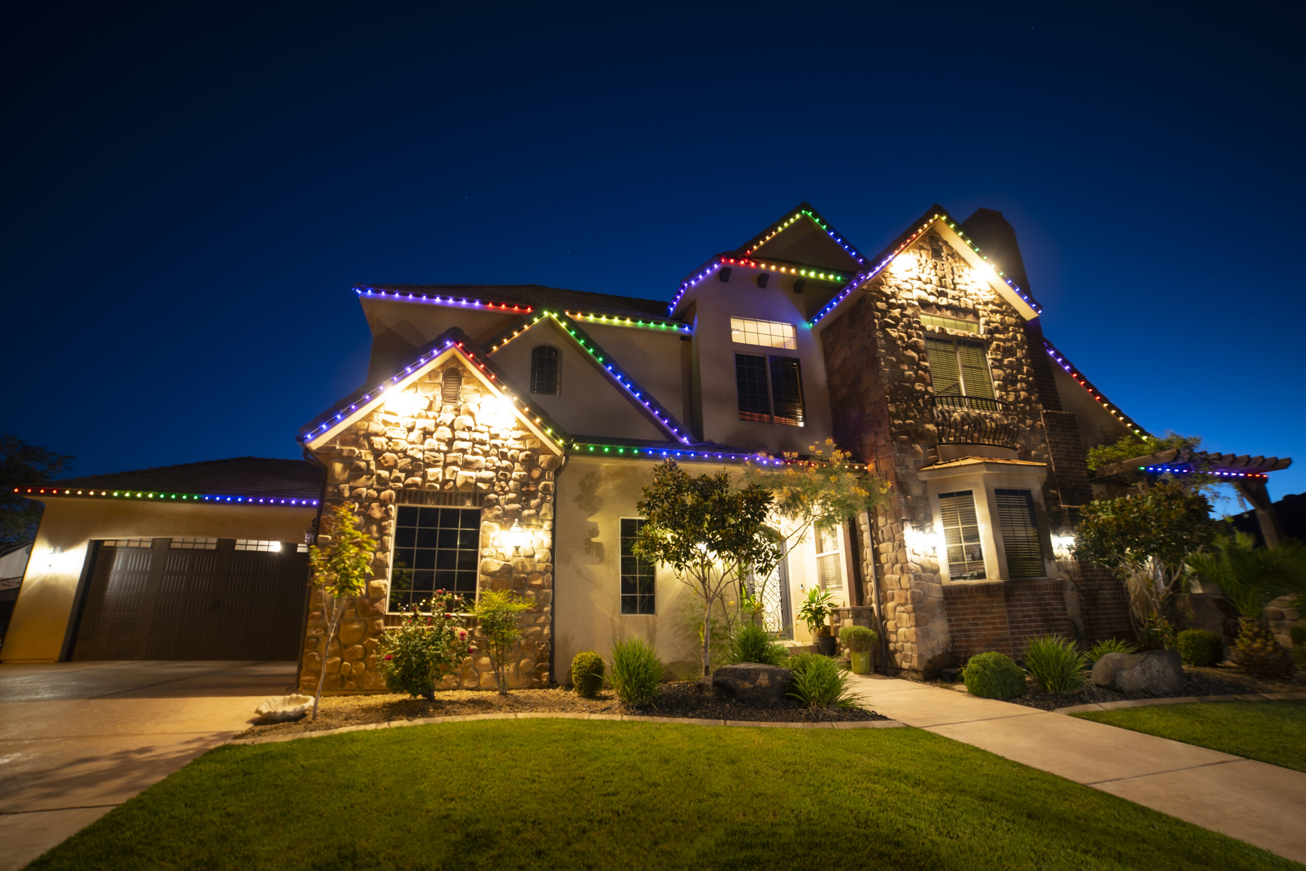 Permanent LED Holiday Lighting Star, Idaho
